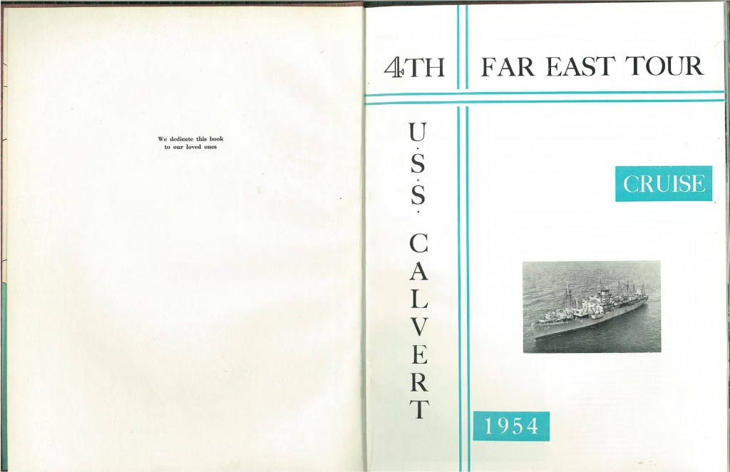 USS Calvert 1954 Cruise Book_01