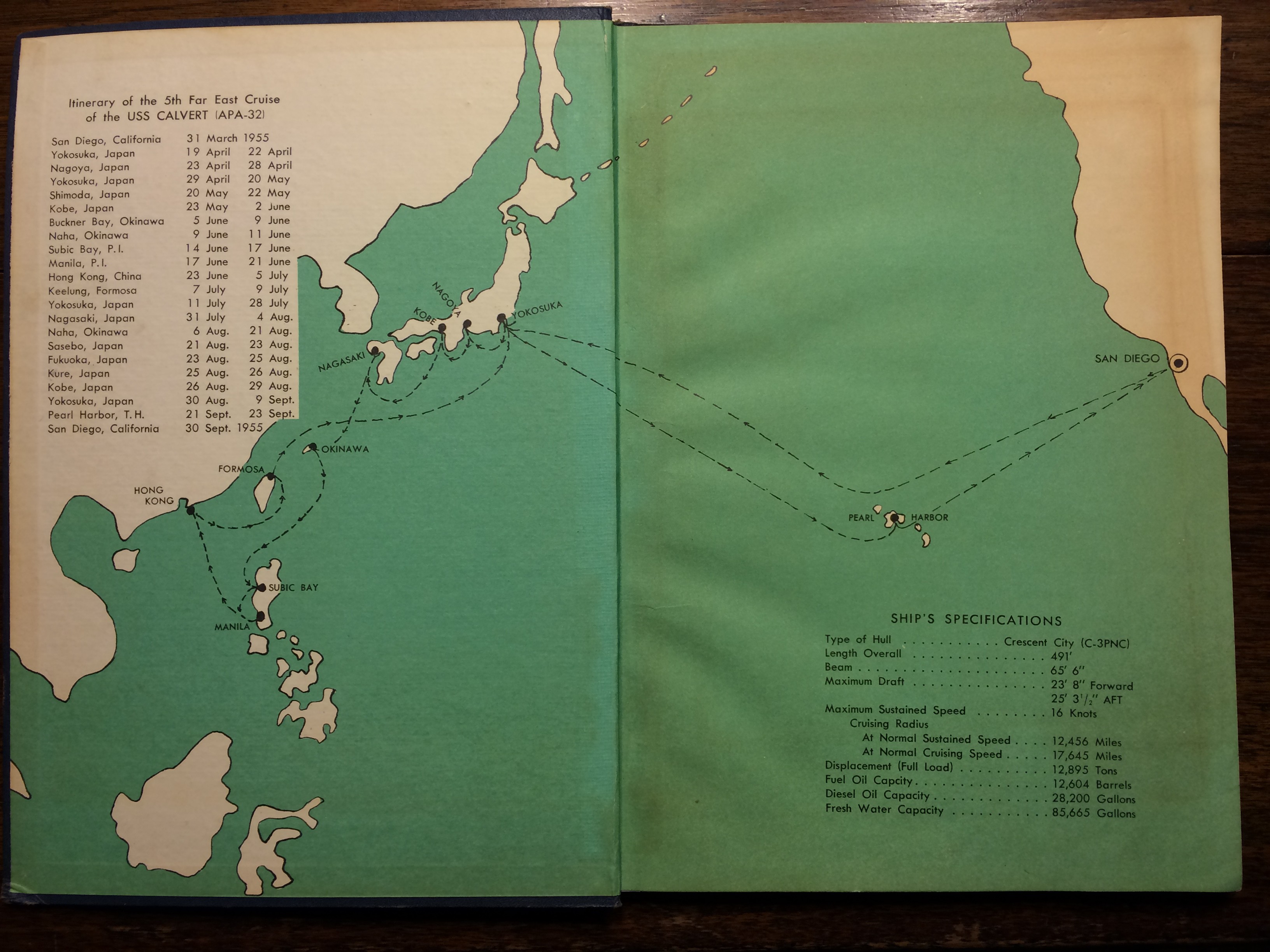 1955 - USS Calvert 5th Far East Cruise - 0002